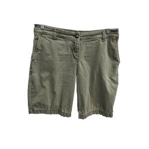 Tommy Bahama Boracay Bermuda Shorts Tea Leaf Sz 10 Flat Front Resort Coastal